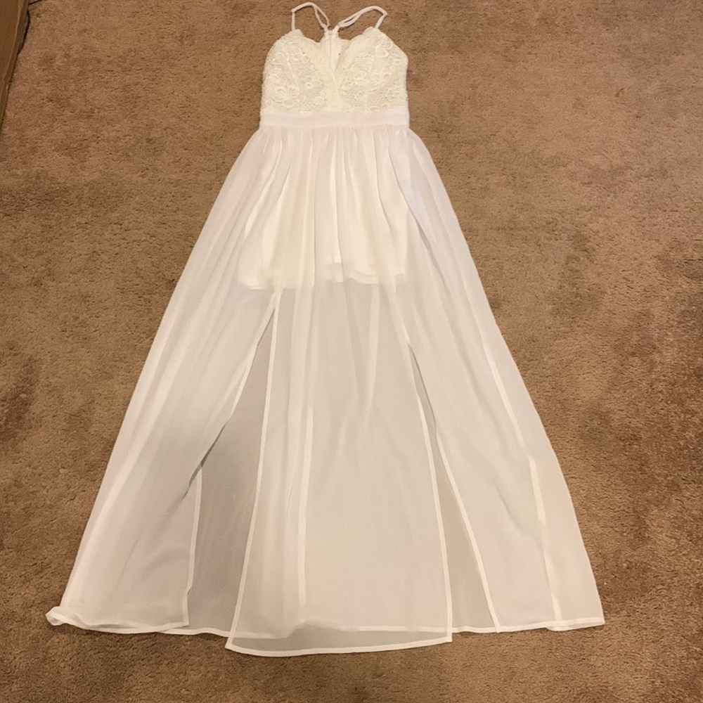 white dress